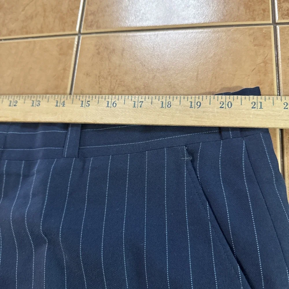 Towncraft Plus Men's Suit Sz‎ 44R Blue Pinstripe Pants 42 x 30 USA Union Made